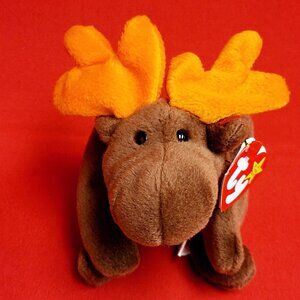 TY Beanie Babies Chocolate The Moose 1993 Stuffed Animal